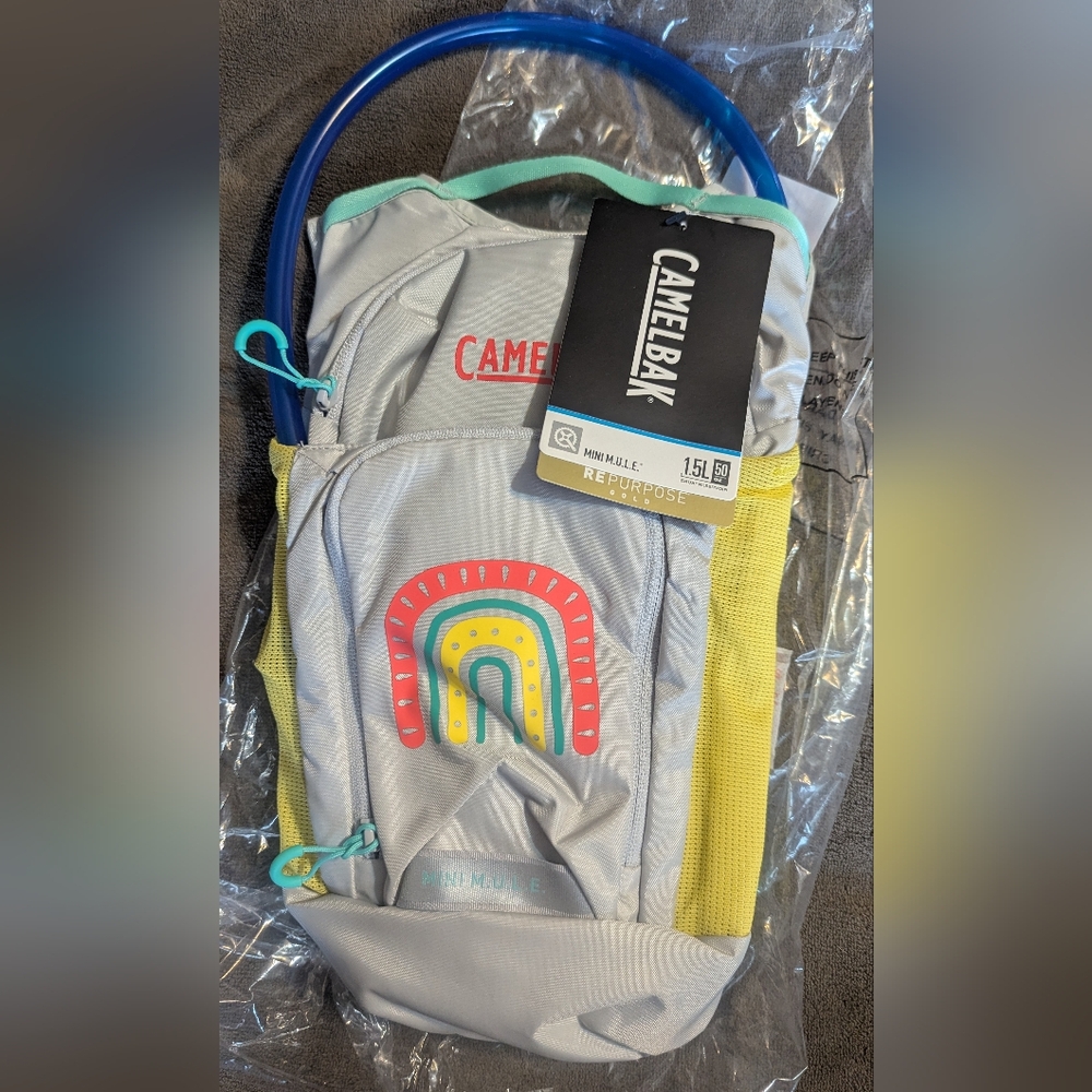 CamelBak mini M.U.L.E  Hydration Back Pack with Rainbow Accents